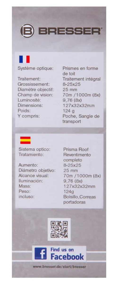 foto monokulární dalekohled Bresser Zoomar 8–25x25,  11