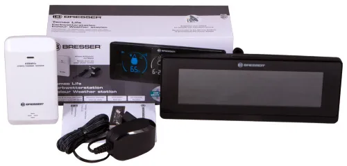 fotografie meteostanice Bresser Temeo Life s barevným displejem, černá,  2