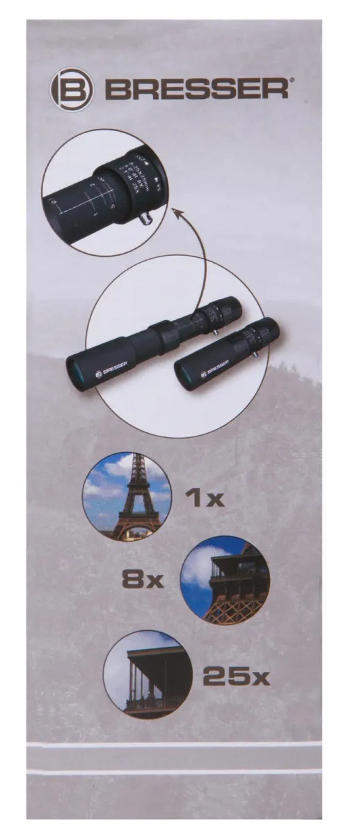 foto monokulární dalekohled Bresser Zoomar 8–25x25,  9