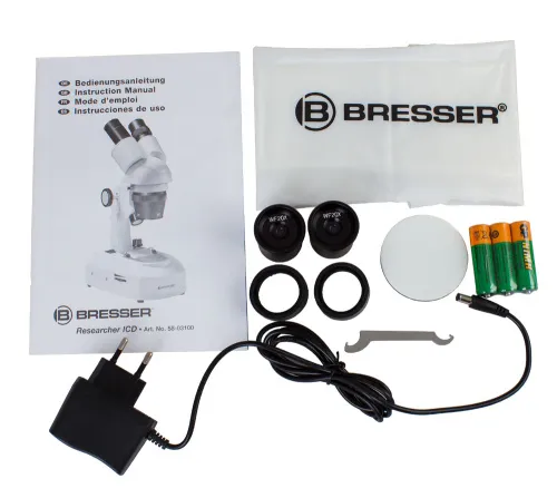 obrázek mikroskop Bresser Researcher ICD LED 20–80x,  10