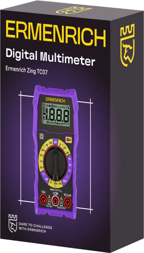 obrázek digitální multimetr Ermenrich Zing TC07,  2