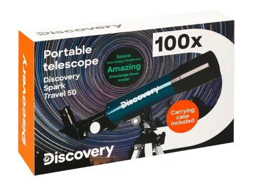 snímek hvězdářský dalekohled Levenhuk Discovery Spark Travel 50 s knížkou,  13