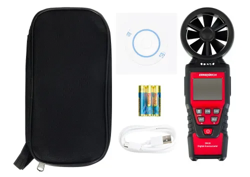 snímek digitální anemometr Ermenrich Seek DN30,  7