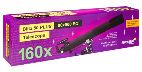 obrázek hvězdářský dalekohled Levenhuk Blitz 80 PLUS,  12