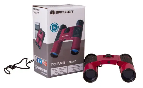 snímek binokulární dalekohled Bresser Topas 10x25,  7