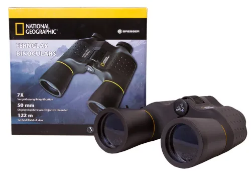 snímek binokulární dalekohled Bresser National Geographic 7x50,  7