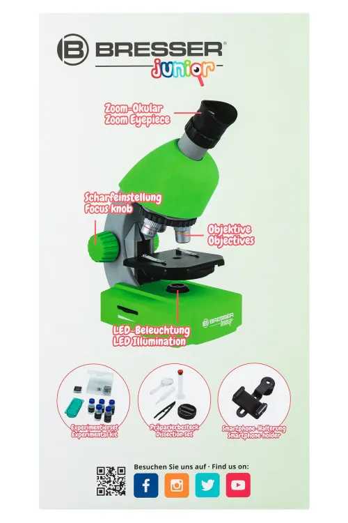 foto mikroskop Bresser Junior 40–640x,  12