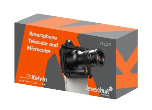 foto telekulár a mikrokulár pro smartphone Levenhuk Kelvin TLC25,  12