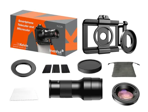 foto telekulár a mikrokulár pro smartphone Levenhuk Kelvin TLC25,  11