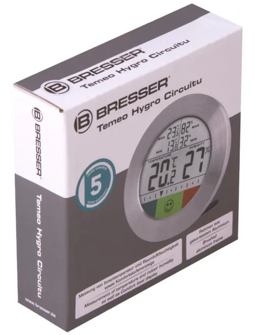 snímek meteostanice Bresser Temeo Hygro Circuitu, stříbrná,  8