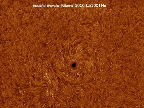 snímek sluneční dalekohled LUNT LS100THa/B1200 H-alpha,  4