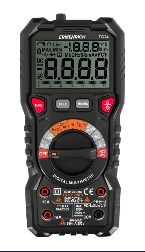 foto digitální multimetr Ermenrich Zing TC24,  2