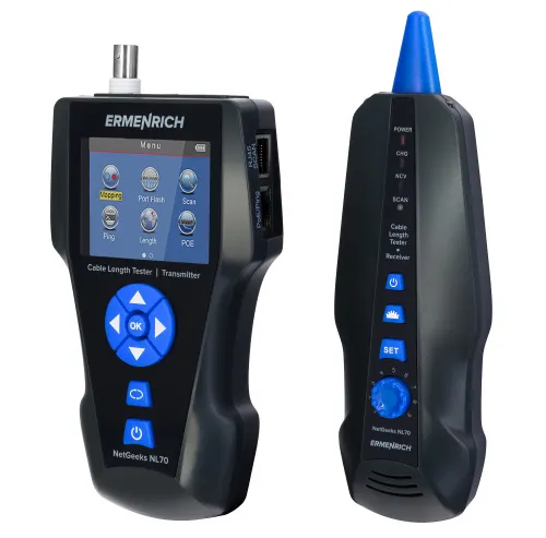 snímek tester délky kabelů Ermenrich NetGeeks NL80,  4