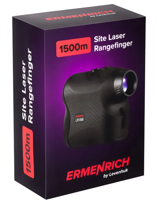 snímek stavební laserový dálkoměr Ermenrich LR1500, černý,  11