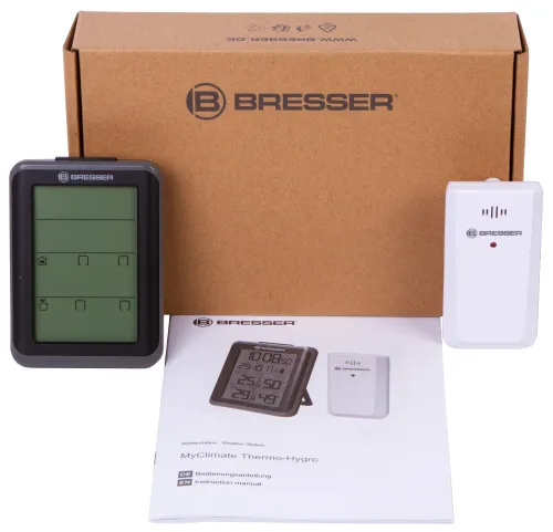 obrázek thermohigrometr Bresser National Geographic s hodinami, bílé,  4