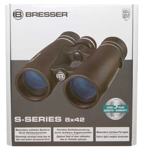 snímek binokulární dalekohled Bresser S-Series 8x42,  12