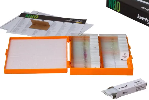 fotografie sada preparátů a sklíček Levenhuk N80 NG "Uvidět vše",  3