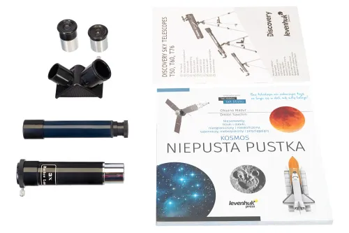 foto hvězdářský dalekohled Levenhuk Discovery Sky T50 s knížkou,  3