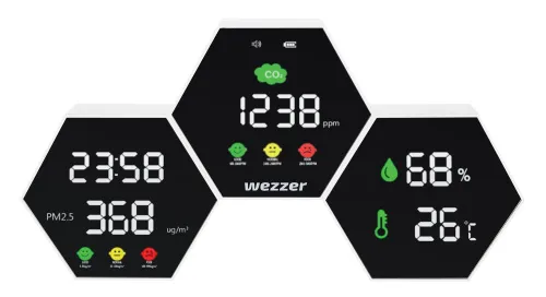 fotografie monitor kvality ovzduší Levenhuk Wezzer Air PRO DM50,  4