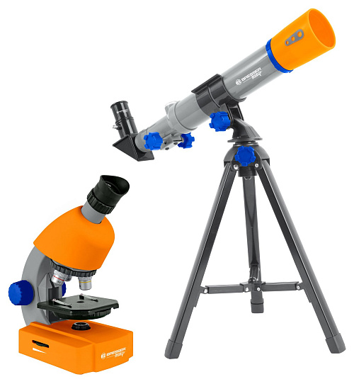 obrázek sada mikroskopu a hvězdářského dalekohledu Bresser Junior