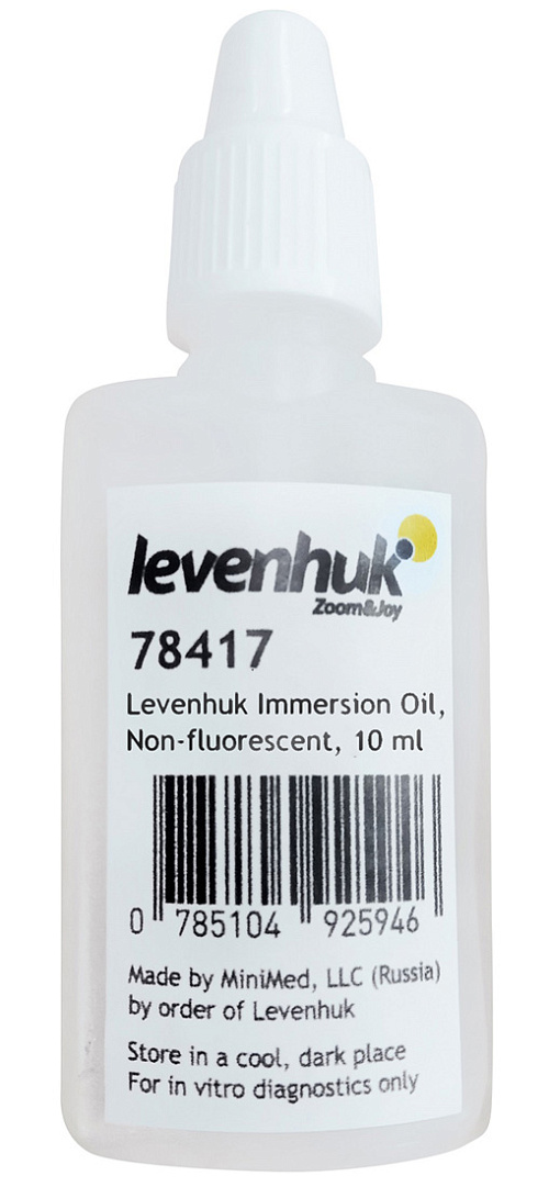 fotografie levenhuk Nefluorescenční imerzní olej, 10 ml